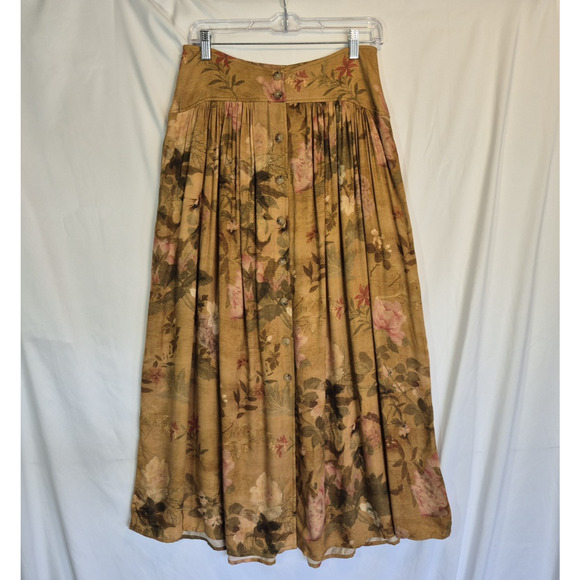 New Peruvian Connection Sonnet Multicolor Floral Maxi Skirt 4 - Picture 2 of 7